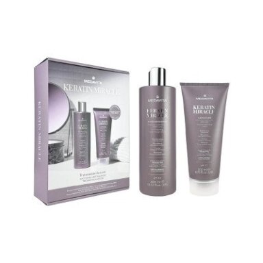 MEDAVITA KERATIN MIRACLE KIT SHAMPOO 400ml + MASK 200ml / Komplekt Keratin Miracle KIT šampoon 400ml + mask 200ml MEDAVITA KERATIN MIRACLE KIT SHAMPOO 400ml + MASK 200ml / Komplekt Keratin Miracle KIT šampoon 400ml + mask 200ml